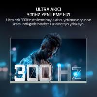 GAMEPOWER 27" RAPID V90 300Hz 0.5Ms Fast VA FHD Pivot RGB Beyaz Gaming Monitör (Sıfır Ölü Piksel Garantili)